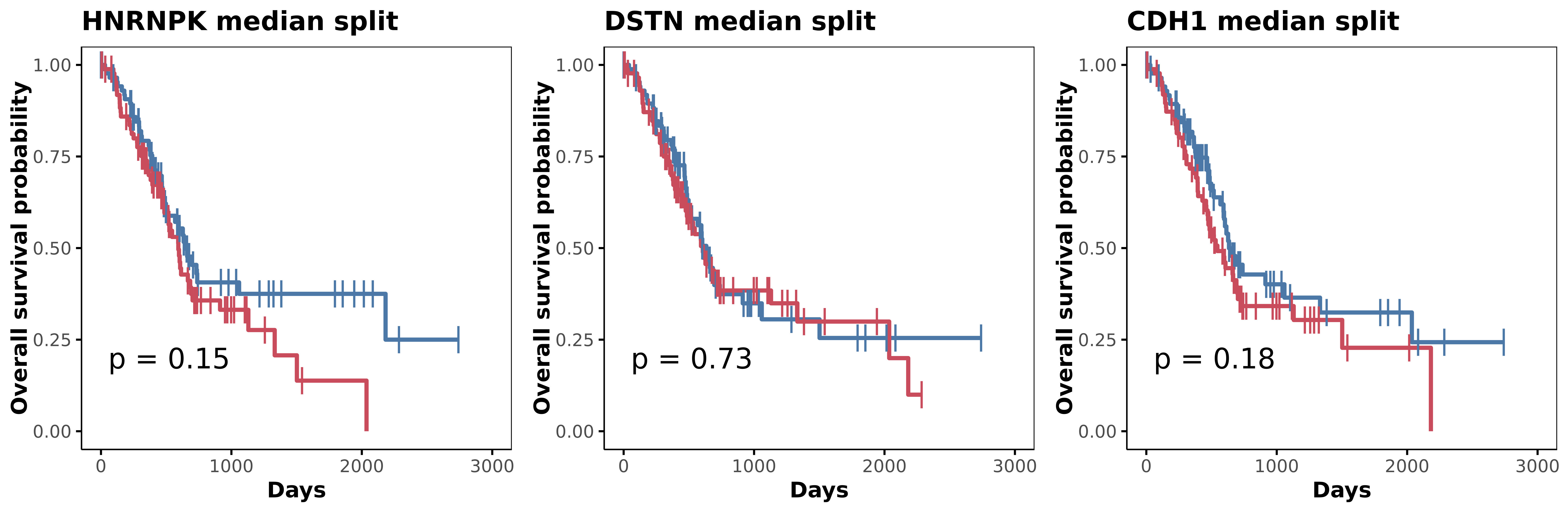 TCGA-PAAD 总生存 Kaplan-Meier 面板